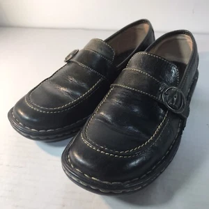 Born grüne Leder Slipper Halbschuhe Damengröße 6,5M - Bild 1 von 9