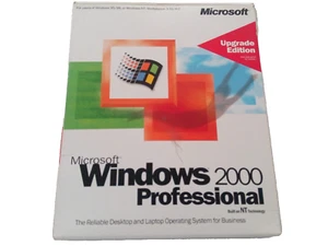 Microsoft Windows 2000 Professionnel Vintage - Édition Mise à niveau + SP3, Anglais - Photo 1/7