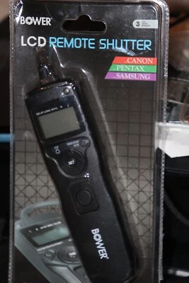 OBTURADOR REMOTO LCD BOWER PARA CANON PENTAX SAMSUNG RCLC1R NUEVO SELLADO Foto 1 de 4