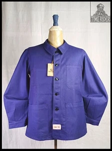 ‘50s-‘60s French Military Workwear ‘ O.D. Flers ‘ Bleu De Travail Chore Jacket - Picture 1 of 21