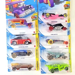 HOT WHEELS 2020 HW Art Experimotors Dino Riders Street Beasts Car Lot of 9 Cars - Picture 1 of 8