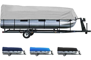 iCOVER Trailerable Pontoon Boat Cover,with Storage Bag,tear resistant,4 colors - Foto 1 di 26