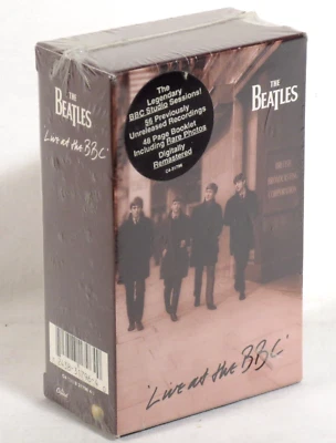 BEATLES - Live At The BBC  1994 1st US set 2 x cassette box  SEALED - Image 1 of 4