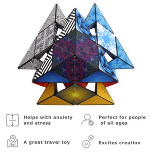 Shashibo Puzzle Box 36 Rare Earth Mag.nets STEM/STEM Fidget Geometric 3D - Bild 1 von 111