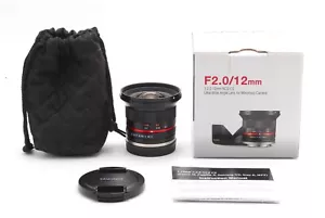 Lente ultra gran angular Samyang 12 mm f/2,0 NSC CS M como nueva para Eos M d... - Imagen 1 de 8