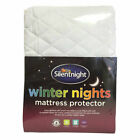 SILENTNIGHT ANTI-ALLERGY QUILTED MATTRESS AND PILLOW PROTECTOR SINGLE DOUBLE 
