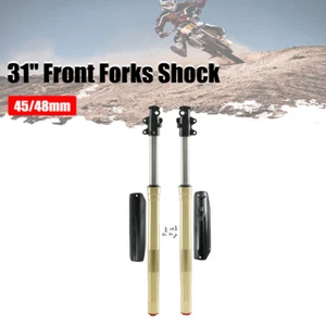 45/48mm Axle 31" Front Forks Fork Shock For 150cc 250cc Dirt Pit Bike Apollo SSR - Foto 1 di 8