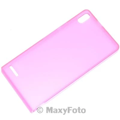 HUAWEI CUSTODIA ORIGINALE TPU SHELL CASE PER ASCEND P6 ROSA PINK FUCSIA NEW - Immagine 1 di 4