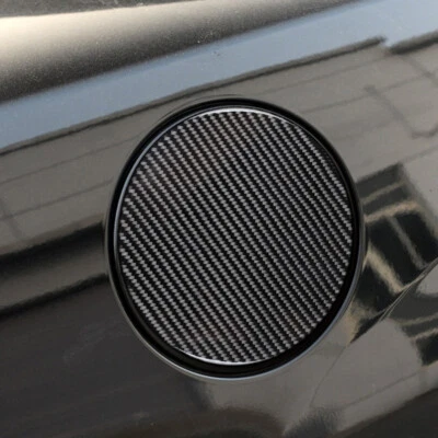 Bright Carbon Fiber Car Side Fuel Tank Cap Cover For Chevrolet Camaro 10-15 - Imagem 1 de 4