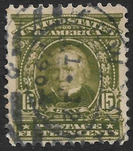 United States #309 15c. Clay Issue Used Very Fine Date Cancel - Picture 1 of 2