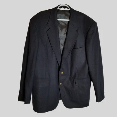 Pendleton Blazer Men's 46 Black 100% Virgin Wool Suit Jacket - Image 1 of 4