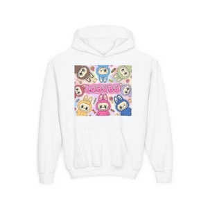 Kids Labubu Youth Kids Heavy Blend Hooded Sweatshirt, Girls, Boys,, Hoodie - Picture 1 of 67