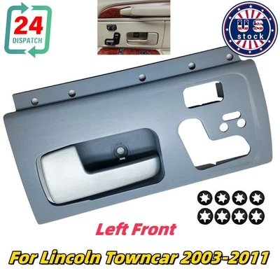 2003-2011 For Lincoln Towncar Left Front Door Handle Bezel Heat-Air-Memory US  - Image 1 of 4