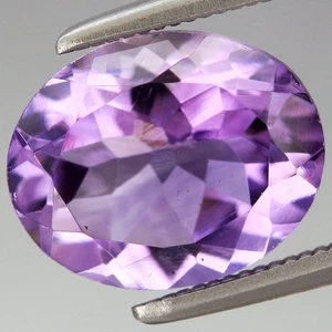 Amatista púrpura ovalada natural sin tratamiento 2,55 quilates ancho 10x8,1 mm, Uruguay - Imagen 1 de 4