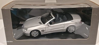 1/18 Minichamps Mercedes-Benz SL600 Plateado Convertible Techo Completamente Funcional Foto 1 de 4