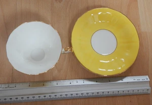 Yellow Adderley Fine Bone China Coffee Cup & Saucer - Picture 1 of 3