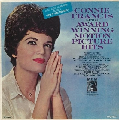 CONNIE FRANCIS Sings Award Winning Motion Picture Hits Vinyl Record LP MGM 1963 - Image 1 of 4