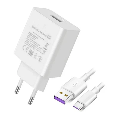 HUAWEI Ladegerät Netzteil CP404B Supercharge weiß 22,5W mit Kabel 1m USB-C - Bild 1 von 3
