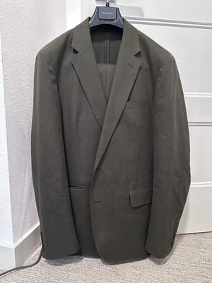 Костюм J Crew хлопок шерсть оливковый зеленый 44R / 36x32 - Изображение 1 из 4