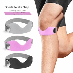 Flexible Patella Knee Strap Silicone Knee Support Brace Sports - Picture 1 of 12