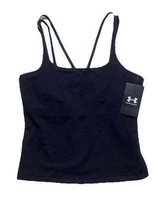 Under Armour женщин движения с ремешками Майка черный размер L с подкладкой полка бюстгальтер новый - Изображение 1 из 4