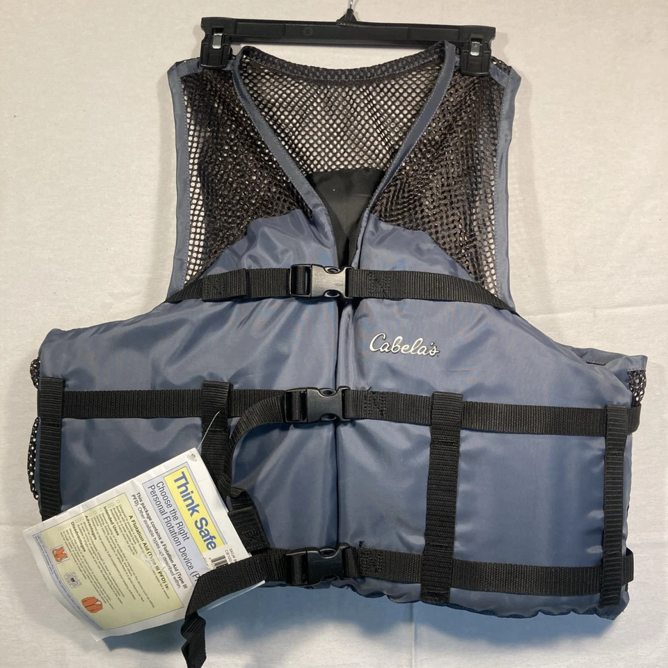 NOVO 🛟 Colete salva-vidas Cabela’s Cool Mesh PFD G/XL adulto - pesca e passeios de barco - Imagem 1 de 4