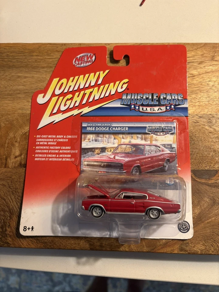 Johnny Lightning 1966 Dodge Charger 1:64 Scale Muscle Car NIB VG++ - Image 1 of 3