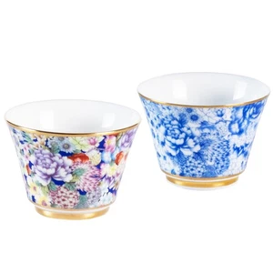 Ceramic Teacups - 65ml/2oz Coffee Cup - Set of 2 Hand-Painted Ceramic Cups - ... - Picture 1 of 7