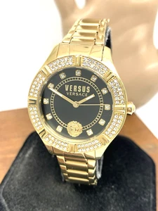 Orologio Donna Versus by Versace VSP263221 Quadrante Nero Acciaio Inox Oro 36mm - Foto 1 di 12