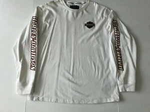 RARE Vintage Authentic Harley-Davidson Long Sleeve Log Shirt XL - Picture 1 of 4