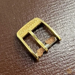 Enicar Fibbia Placcata Oro Gold Plated Buckle 10mm Vintage Originale - Imagen 1 de 1