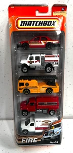 Matchbox - Fire Department Cars/Trucks 5 Pack - Scale 1:64 - Brand New & Sealed - Picture 1 of 1