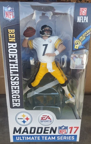 BRAND NEW Madden 17 Steelers Ben Roethlisberger Ultimate Team Series Figure MIB Cover