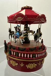 Mr Christmas Animated Musical Carousel Mini Carnival Wind Up Plays Music 2013 - Picture 1 of 14