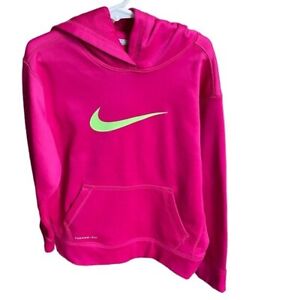Nike Girl's Youth Pink Therma-Fit Fleece Pull Over Hoodie Size: M