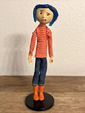 CORALINE ORANGE STRIPED SHIRT 7.5” ACTION FIGURE LAIKA /NECA TOY DOLL -PRE-OWNED