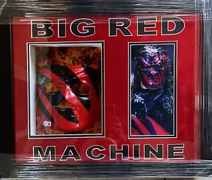 KANE Mask framed Signed Autographed Mask Beckett Holo Wwe - Picture 1 of 1