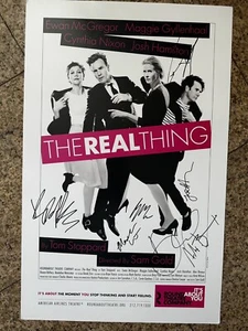 Ewan McGregor, Maggie Gyllenhaal,Cynthia Nixon Signed Real Thing Broadway Poster - Photo 1/1