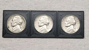 1964 Jefferson Nickels (3) No Mint Mark - Picture 1 of 3