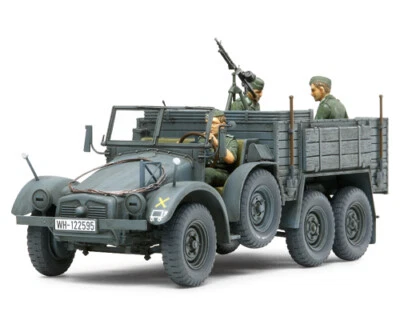 German 6x4 Truck Krupp Protze Kfz.70 w/Personnel Carrier 1:35 TA35317 - tamiya m - Immagine 1 di 3