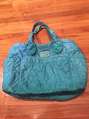 MARC BY MARC JACOBS ELIZ-A BABY TRAVEL WEEKENDER SHOPPER TOTE BAG Green Jade - Image 1 of 4