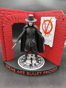V Per Vendetta Guy Fawkes V For Vendetta Fanart Action Figure - Foto 1 di 7