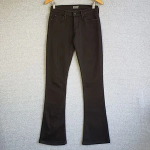 Mother Jeans Womens Sz 26 Black The Runaway Flare Soft Stretch Cotton Altered - Picture 1 of 13
