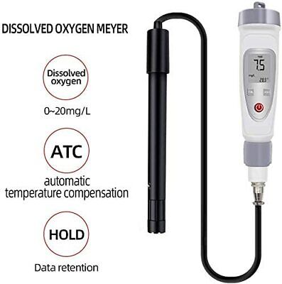 Water Quality Analyzer Tester Dissolved Oxygen Meter Pen Type DO Meter 20.0 Mg/L • 125.01$