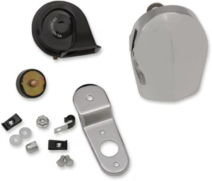 Chrome Horn Kit for Harley-Davidson Softail Deluxe EFI FLSTNI 2005-2017 - Picture 1 of 1
