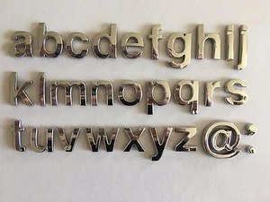 Chrome Self-adhesive Car Letters Advertising Website Domain Name email Address - Picture 1 of 3