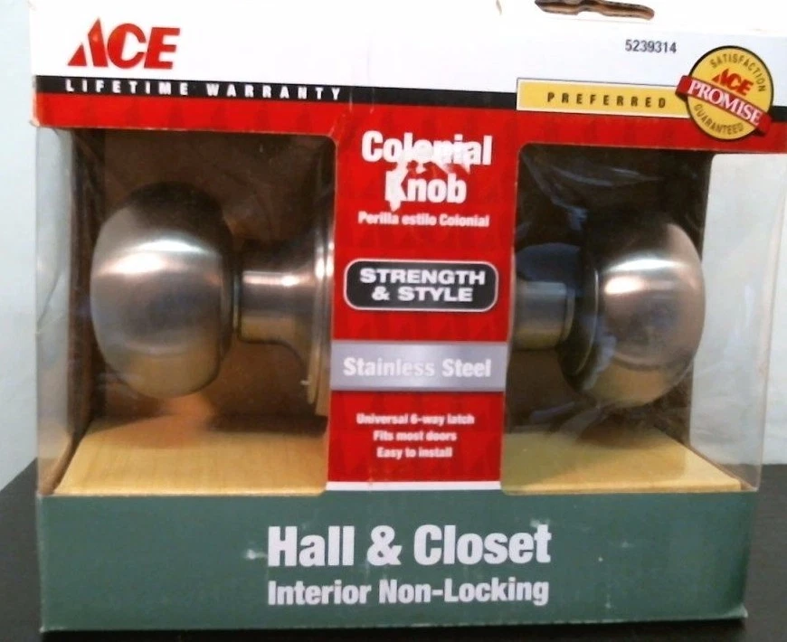 ACE 5239314 холл и шкаф колониальный ручка, нержавеющая сталь, Бесплатная доставка - Изображение 1 из 1