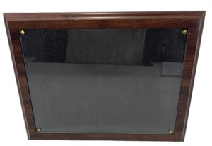 Walnut Picture Frame Great for Diplomas & Certificates 8 1/2" x 11" Lot of 4 - Picture 1 of 6