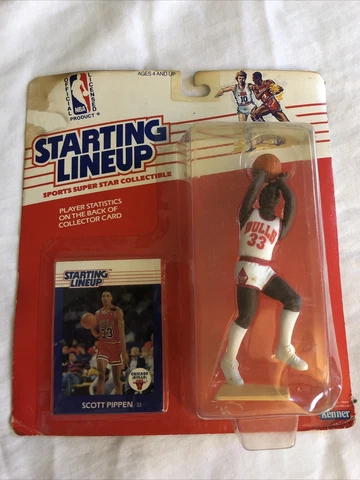 Starting Lineup Scott Pippen 1988 w/ Card. Scotty. #33 Bulls Rookie Cover