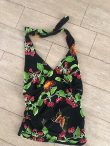 Top für Damen mit Kirschen Größe: L - Bild 1 von 3